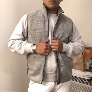 Vineyard Vines Gray Full-Zip Wool Blend Vest